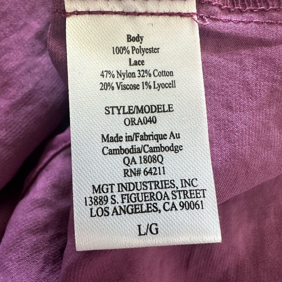 Midnight Bakery 2 Piece Tank & Shorts Pajama Set in Berry NWT - Picture 11 of 11